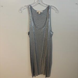 Michael Kors Gray Sequin Swim Cover Up
